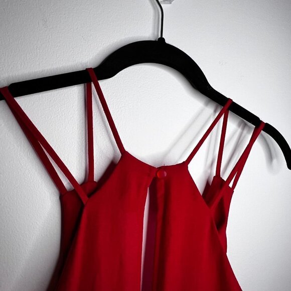 ASOS Red Tie Front Jumpsuit Size 6 - NWT! - Picture 5 of 11